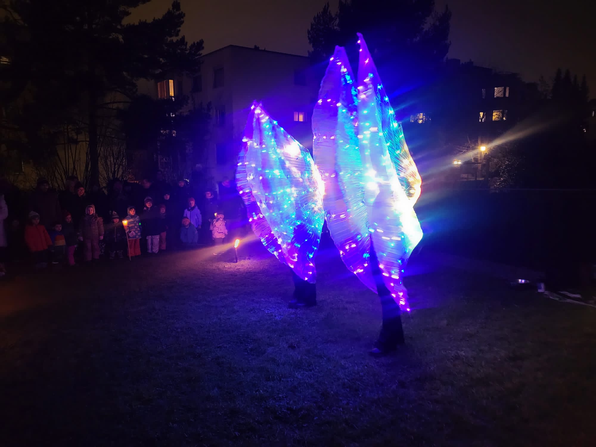 LED-Wings Show mit Publikum